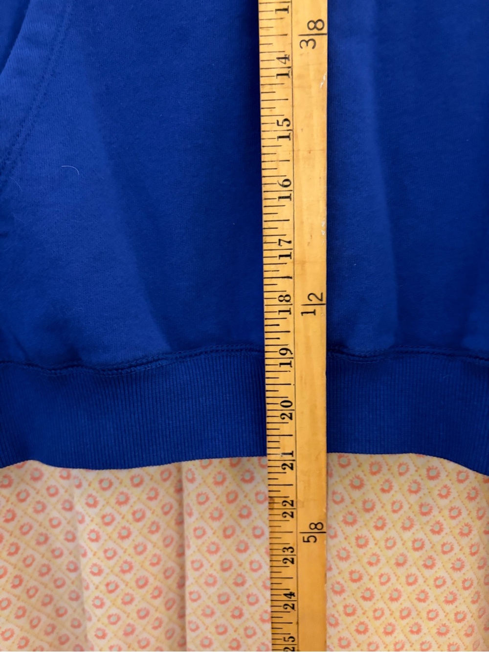 Royal Blue Roots Organic Original Cropped Half-Zip in Small - Picture 5 of 6